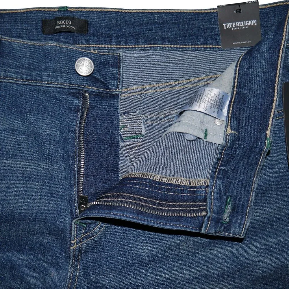 TRUE RELIGION Rocco Moto Skinny Jeans